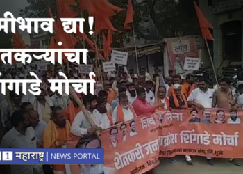 Shivsena शेतकऱ्यांचा शिंगाडे मोर्चा