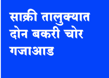 Dhule Crime धुळे जिल्ह्यात दोन बकरी चोरांना पकडले