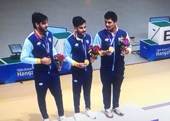 Asian Games आशियाई क्रीडा स्पर्धेत एअर रायफल्समध्ये भारताला पहिले सुवर्णपदक