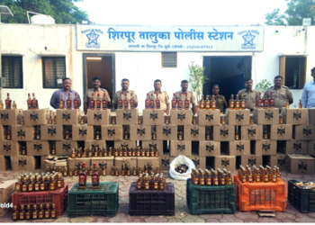 Dhule Crime चंदीगडचा आठ लाखांचा मद्यसाठा सांगवी पोलिसांनी पकडला