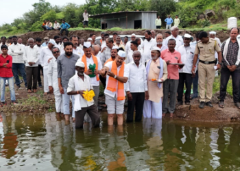 MLA Kunal Patil कनोली मध्यम प्रकल्प ओव्हरफ्लो; आ. कुणाल पाटील यांच्या हस्ते जलपूजन